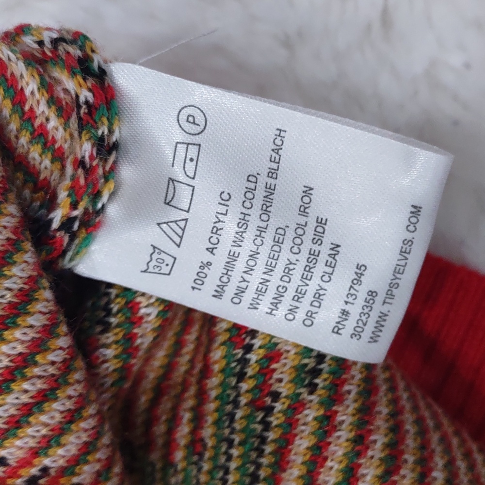Tipsy Elves Black Cardigan with Red Trim and Festive Motifs - Picture 16 of 17